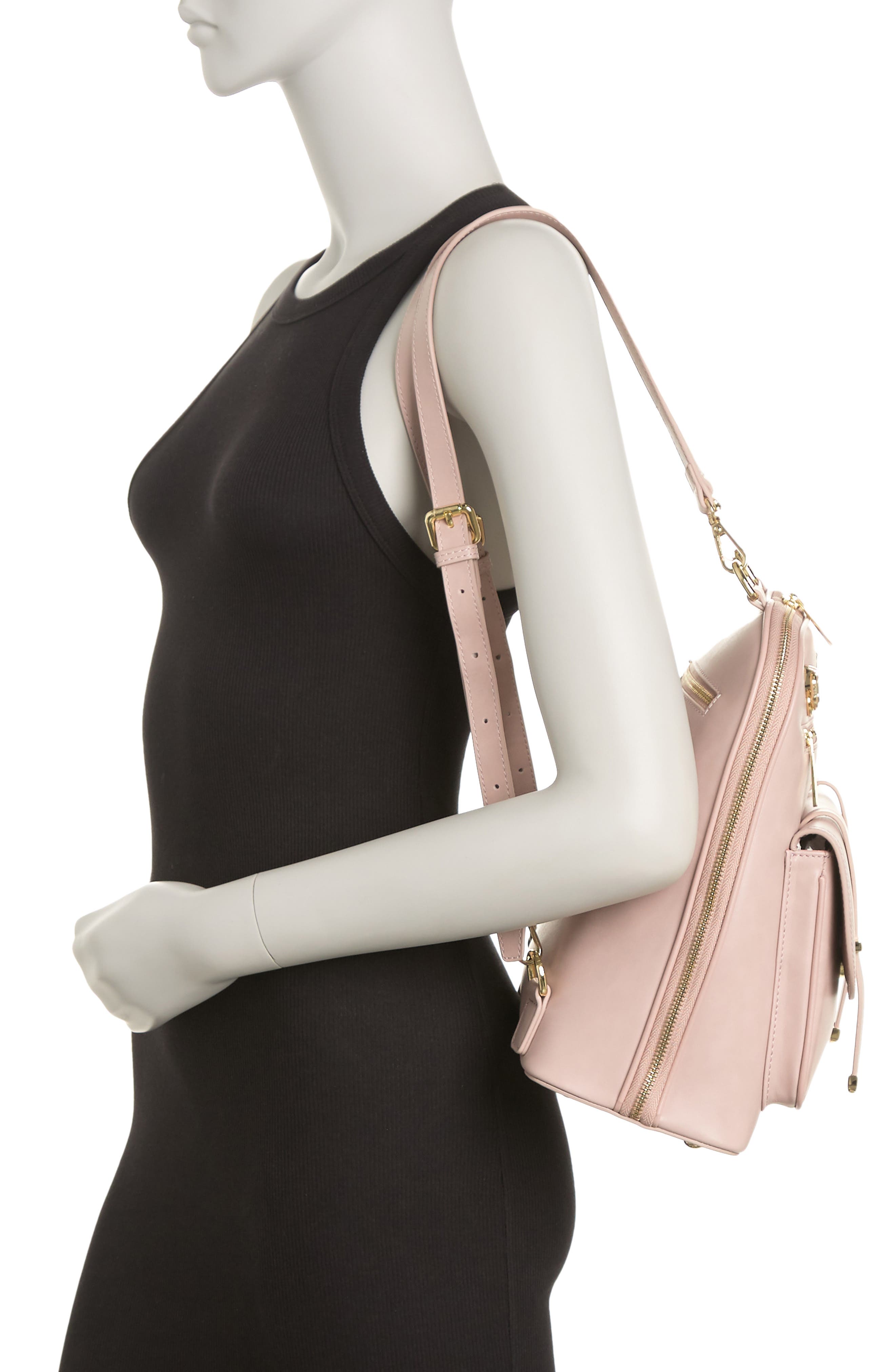 5th Ave Leather Backpack, Alternate, color, DUSTY PINK
