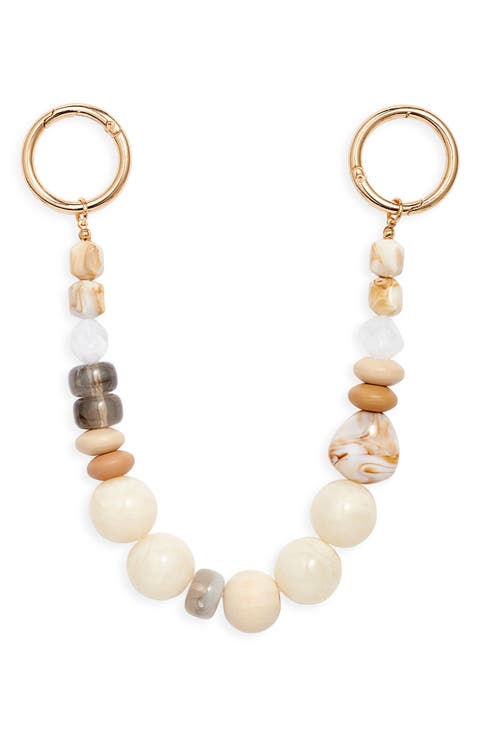 Beaded Neutral Bag Chain