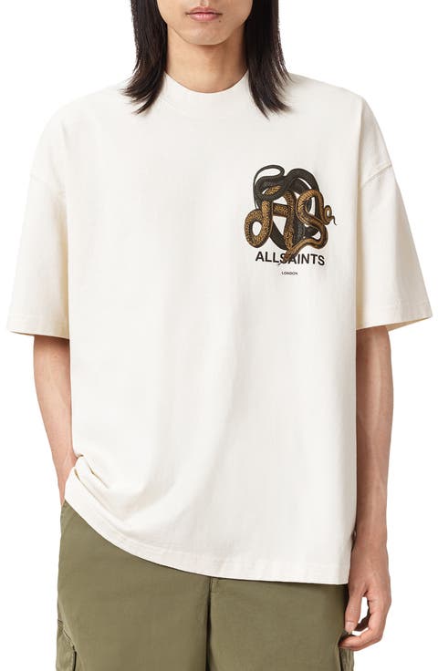 Reticulate Cotton Graphic T-Shirt