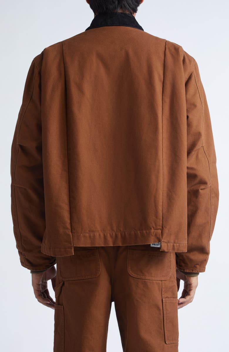 Sacai Carhartt WIP Washed Duck Canvas Work Jacket, Alternate, color, 