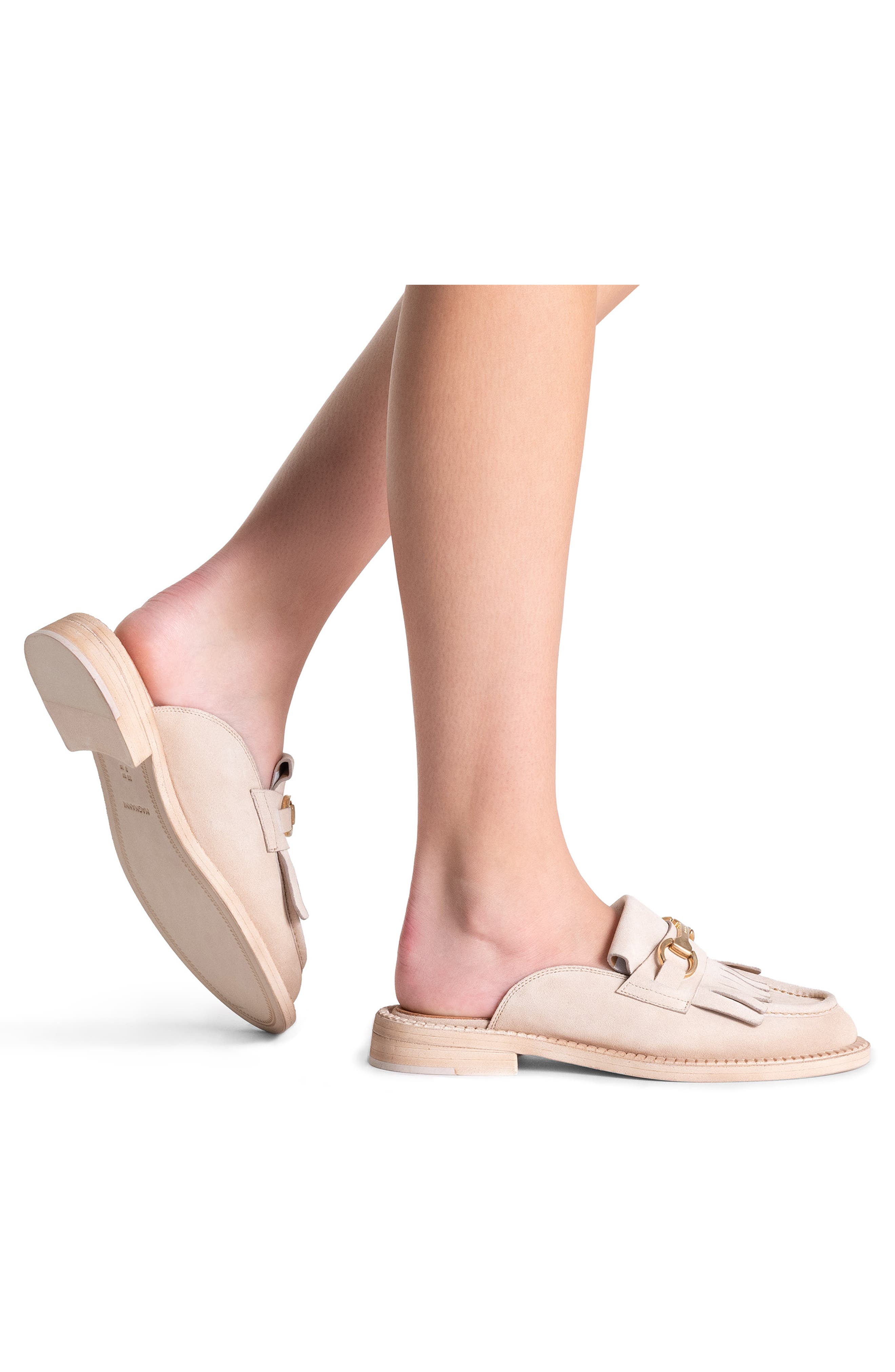 Oaklynn Leather Mule, Alternate, color, CHAMPAGNE