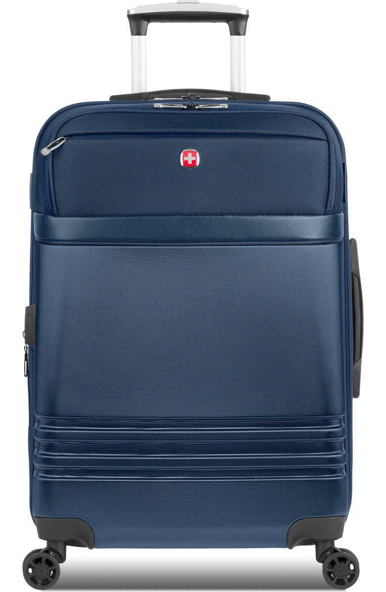 SWISSGEAR 24-Inch Hardside Spinner Luggage, Main, color, Gibraltar Sea