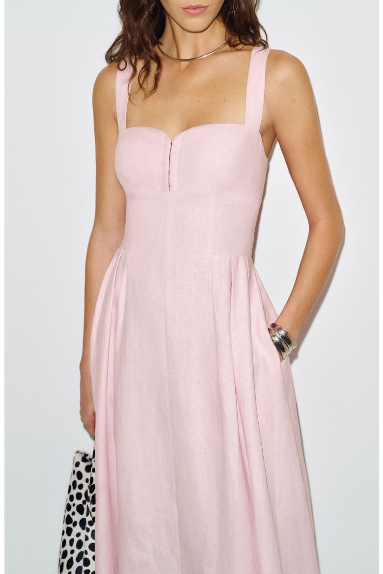 Roma Linen Sundress, Alternate, color, CHERRY BLOSSOM