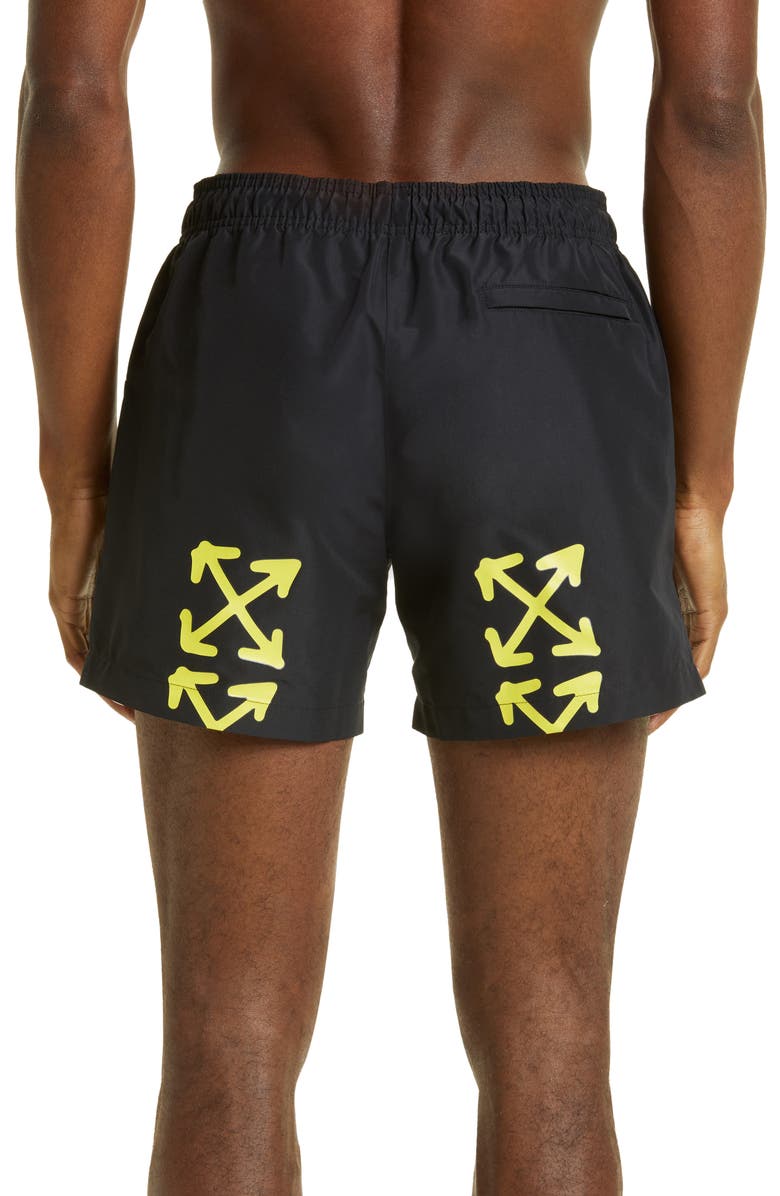 Off-White Painter Swim Trunks, Alternate, color, 
