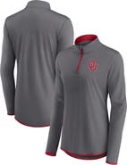 FANATICS Women's Fanatics Branded  Gray Oklahoma Sooners Corner Quarter-Zip Top