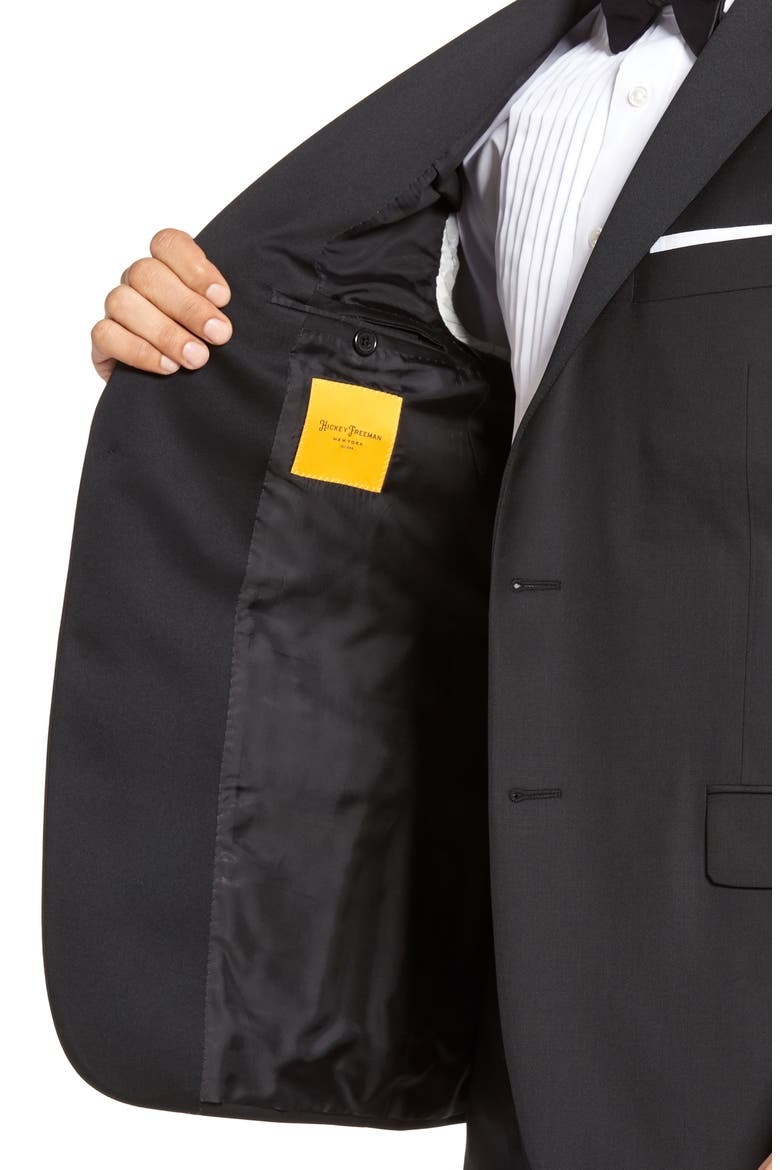 Classic B Fit Wool Tuxedo, Alternate, color, BLACK
