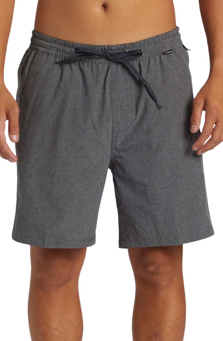 Quiksilver Heather Taxer Amphibian Water Repellent Board Shorts, Main, color, 