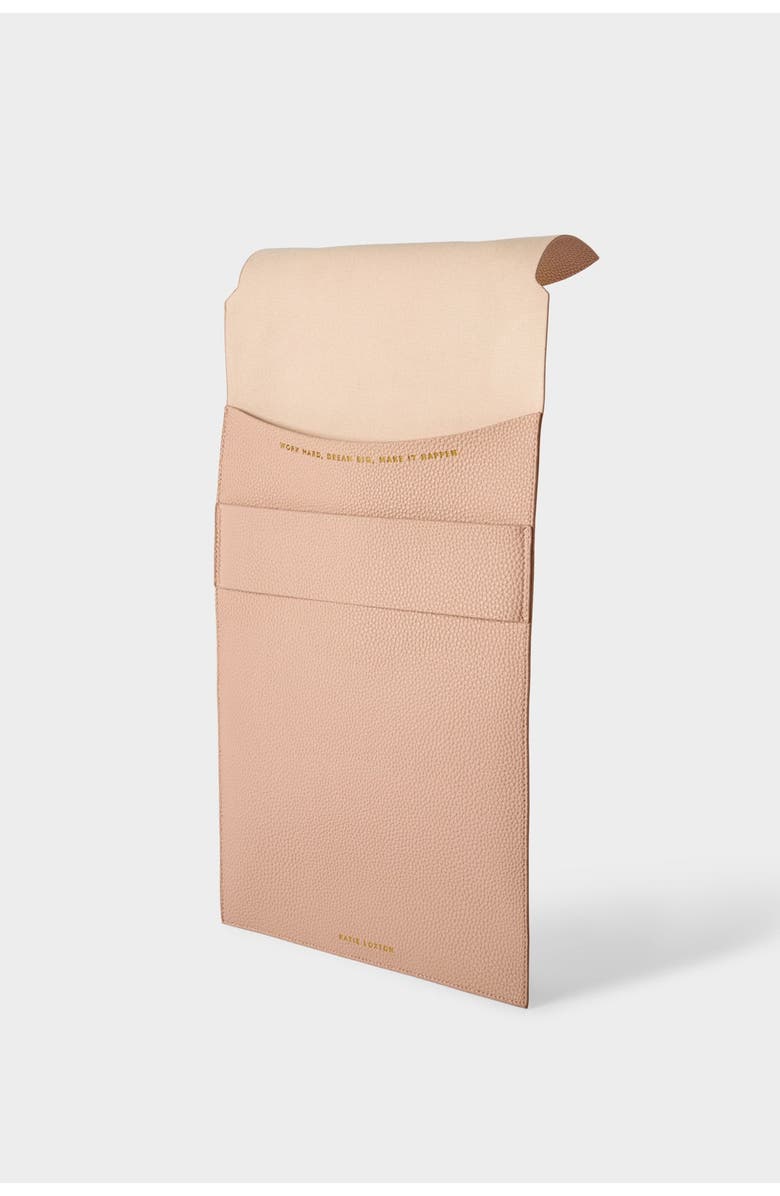 Katie Loxton Laptop Sleeve 'Dream Big Work Hard Make It Happen', Main, color, Pink