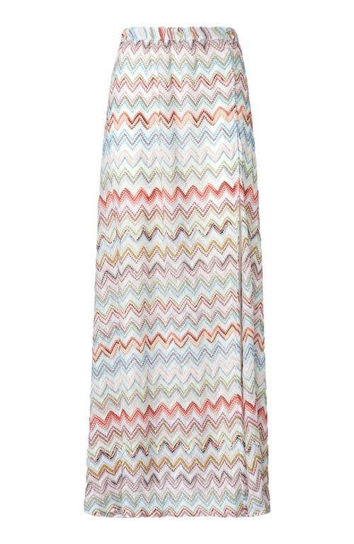 Missoni Zig Zag Metallic Maxi Skirt In Multicoloured