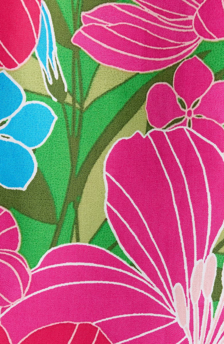 SUGARLIPS Close to You Floral Split Neck Top, Alternate, color, Pink-Blue-Green