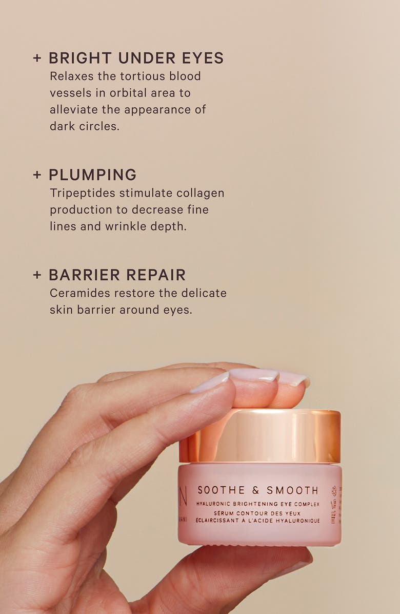 MZ Skin Soothe & Smooth Hyaluronic Brightening Eye Cream, Alternate, color, 