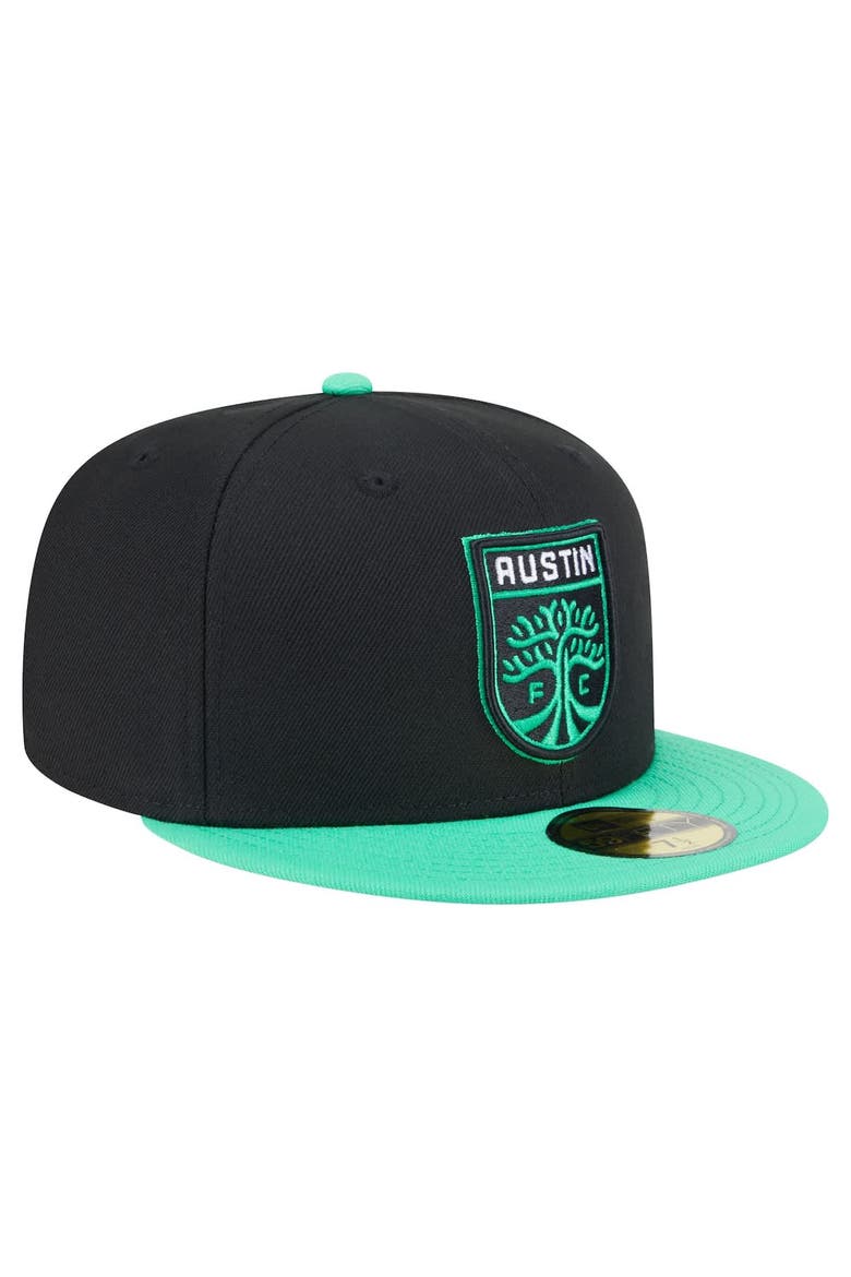 Men's New Era  Black Austin FC 2025 Kickoff 59FIFTY Fitted Hat, Alternate, color, Black
