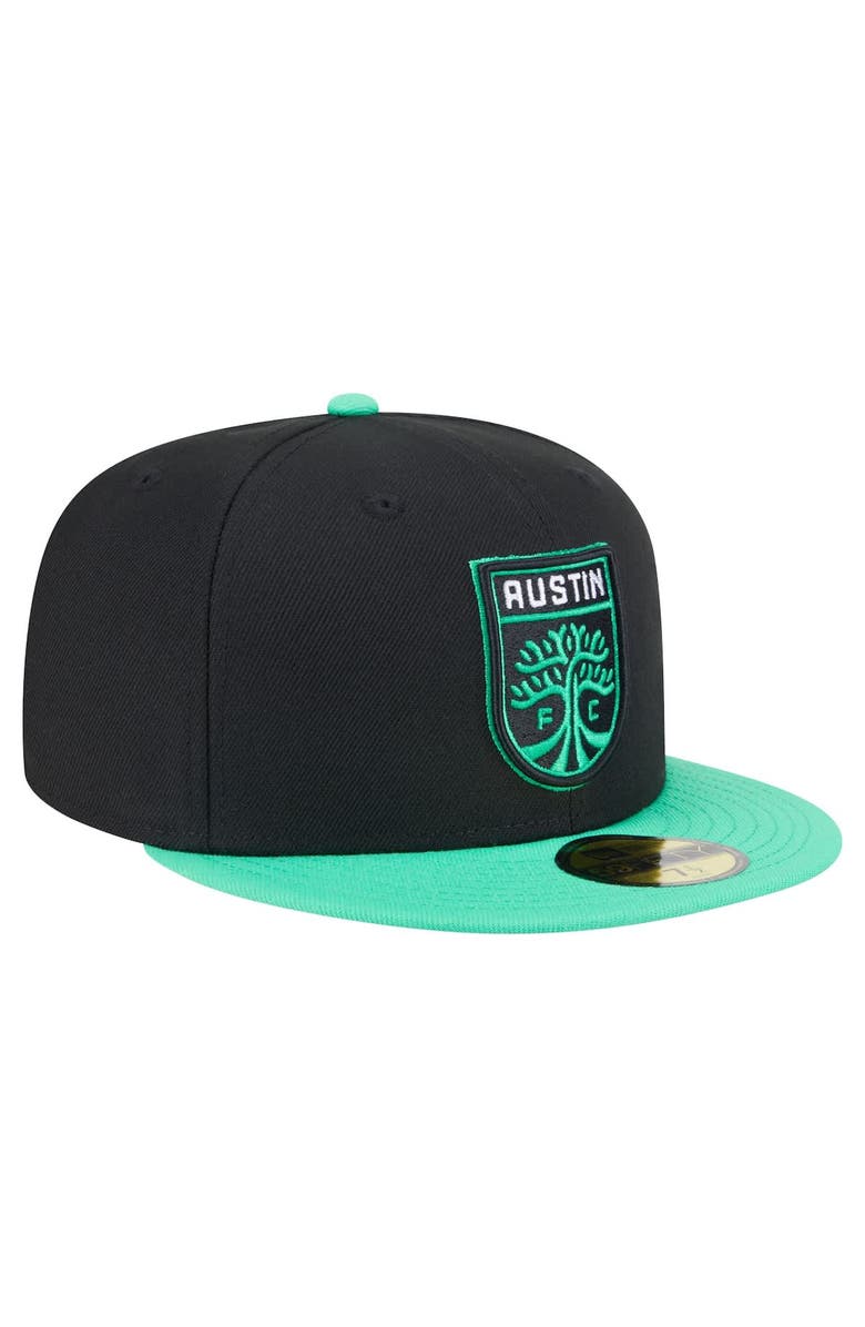 New Era Men's New Era Black Austin FC 2025 Kickoff 59FIFTY Fitted Hat, Alternate, color, Black