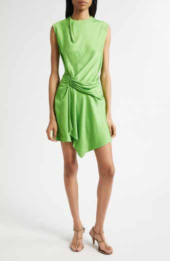 A.L.C. Dion Gathered Satin Minidress
