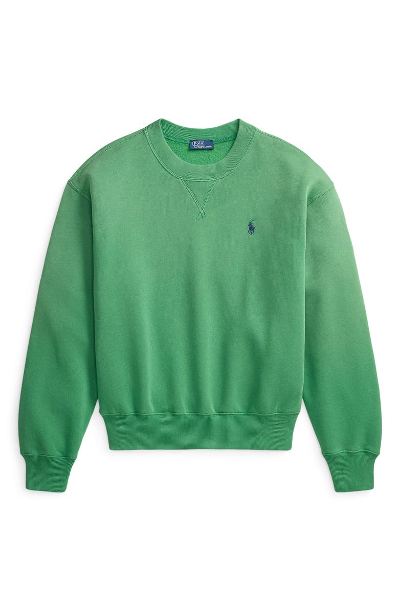 Polo Ralph Lauren Arctic Fleece Sweatshirt, Alternate, color, Bright Clover