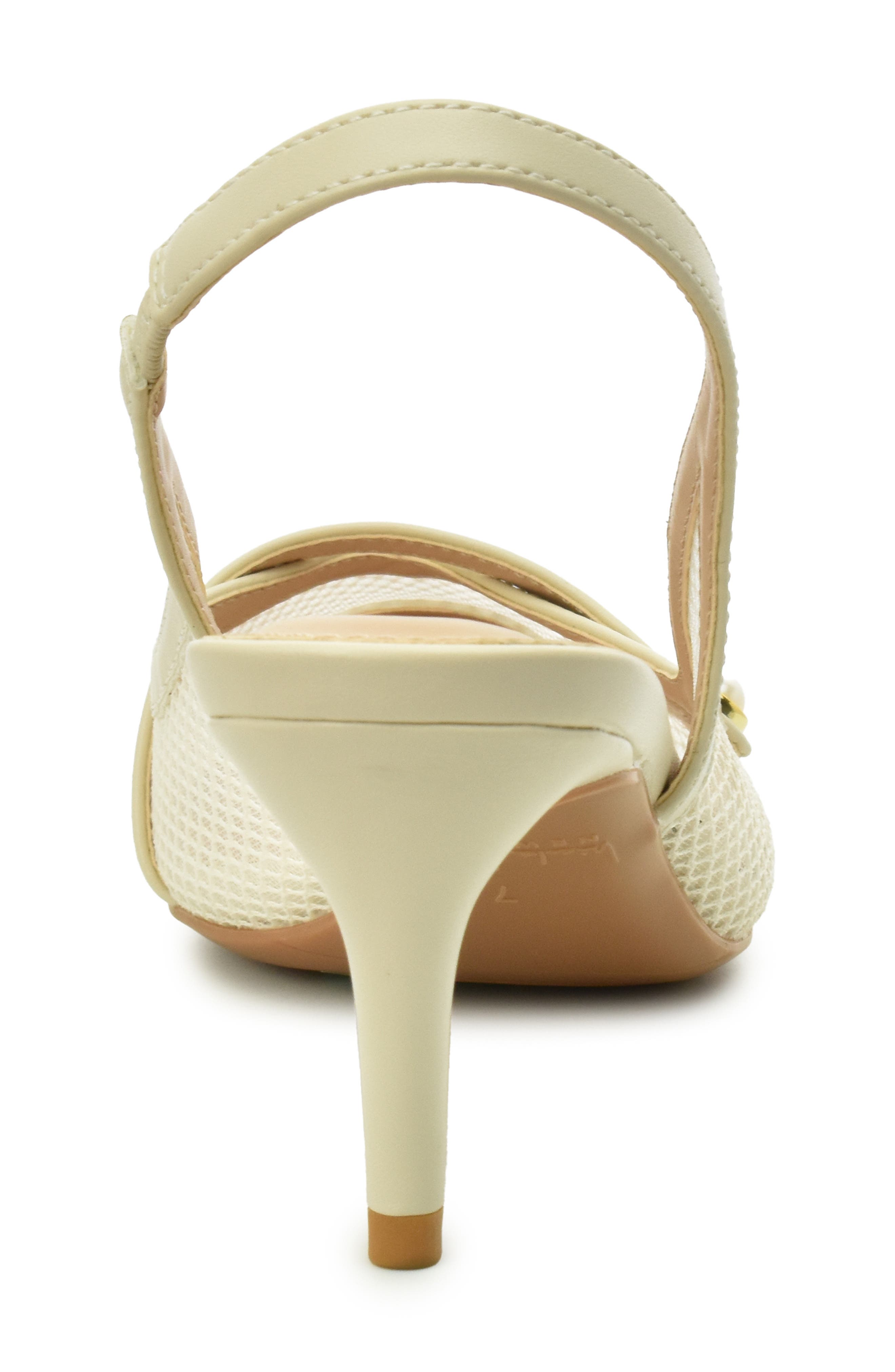 Nicole Miller Mesh Slingback Pump, Alternate, color, Bone