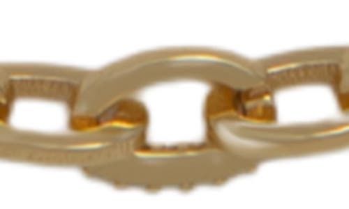 Argento Vivo Interlocking Links Pavé Bracelet In Gold