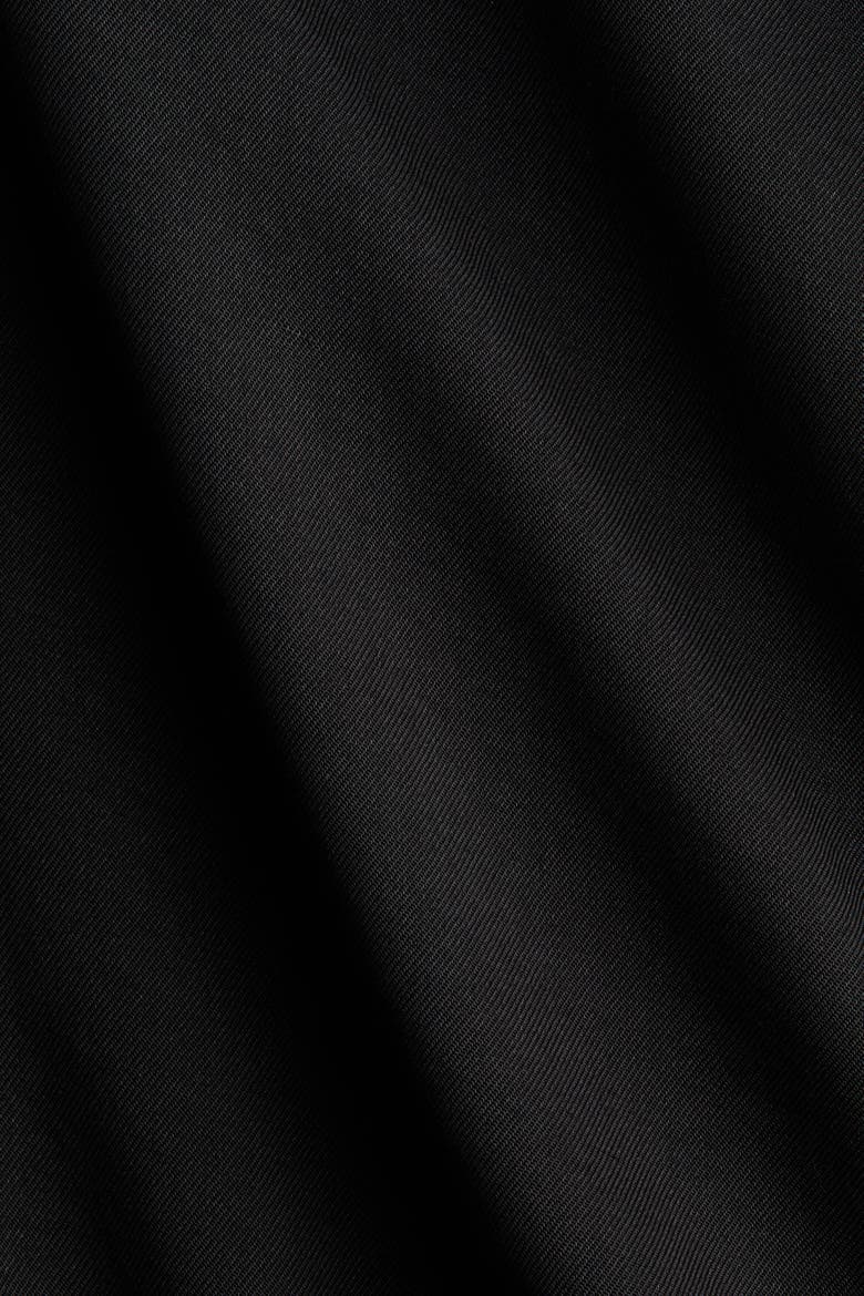 Asymmetric Satin Skirt, Alternate, color, Black