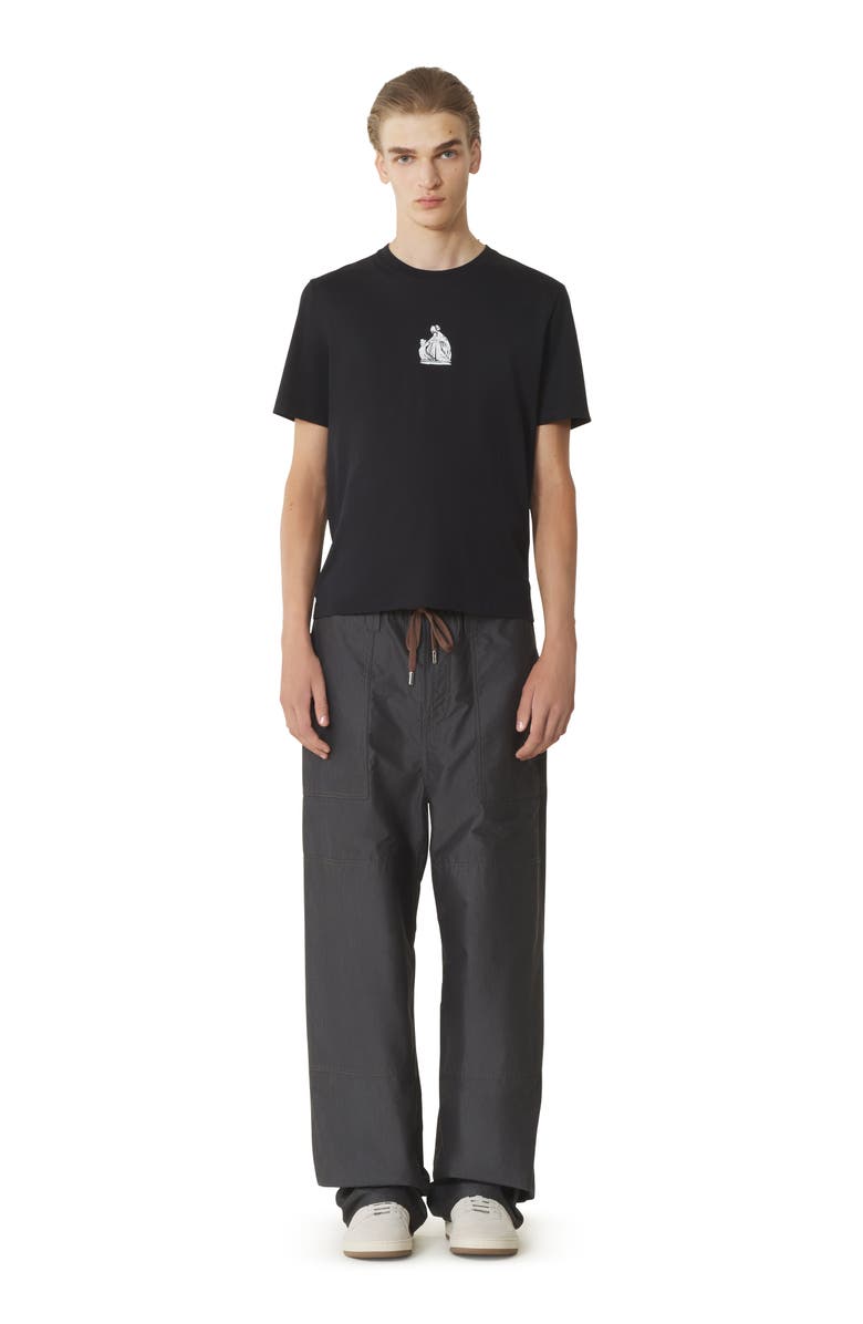 Lanvin Black Mother And Daughter T-Shirt, Main, color, Black