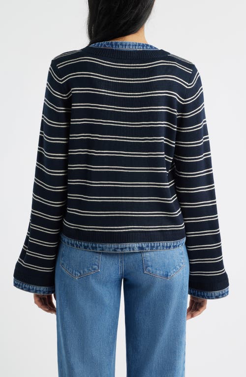 Wit & Wisdom Mixed Media Jacket In Multi