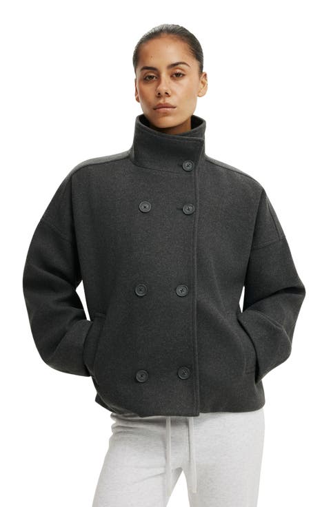 Women's Funnel Neck Coat