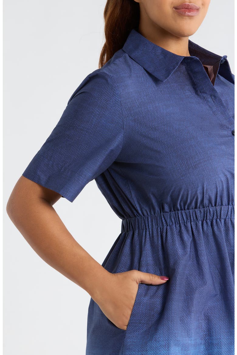 Short Sleeve Shirtdress, Alternate, color, DISTANT MOUNTAIN MULTI