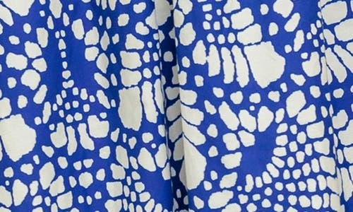 Flying Tomato Print Cotton Maxi Sundress In Blue