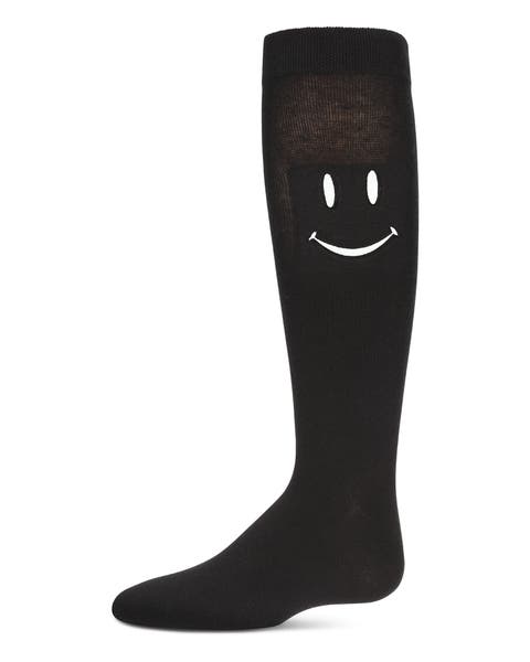 Smiley Embossed Knee-High Socks (Little Kid)