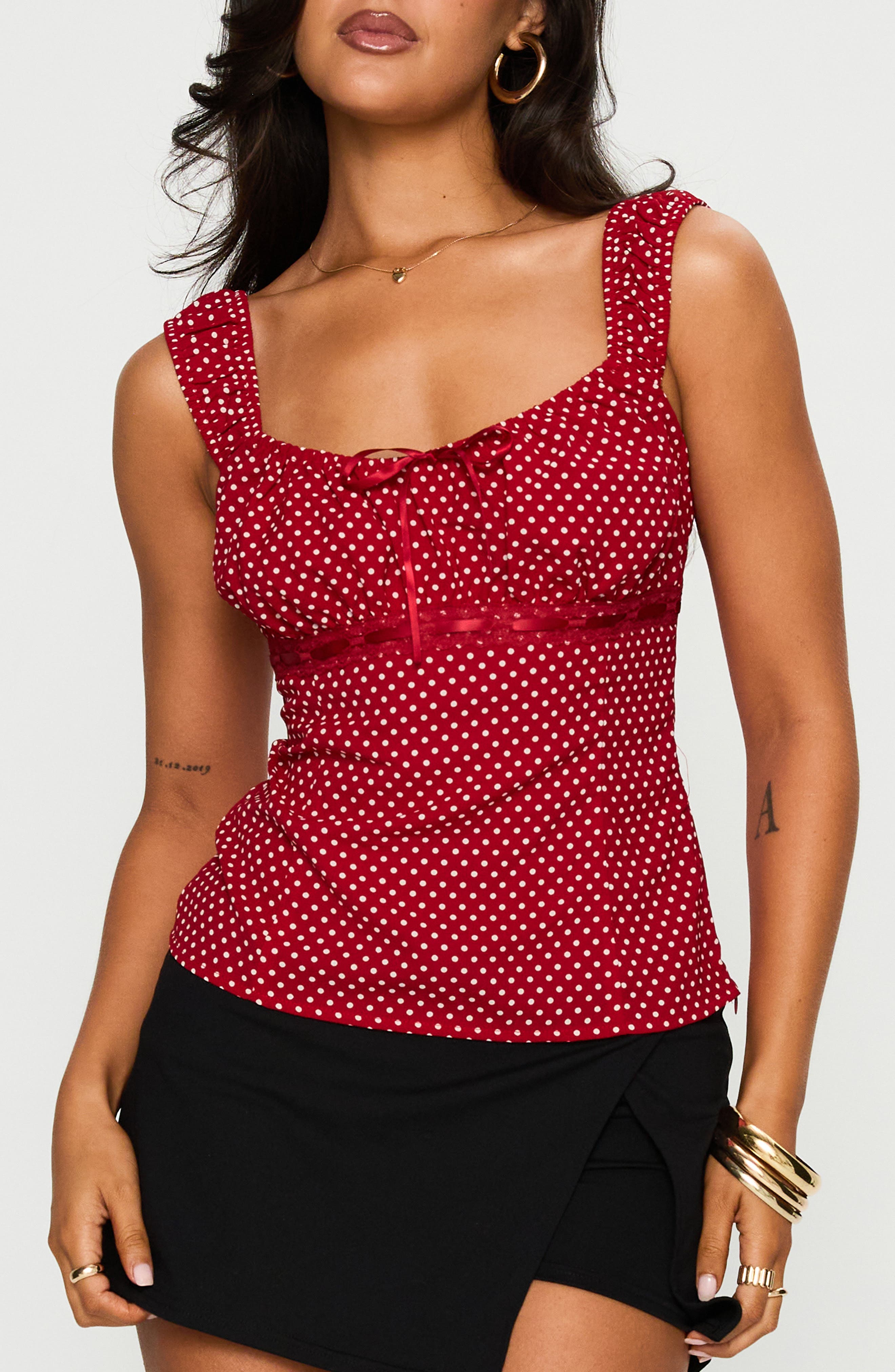 selected RED POLKA