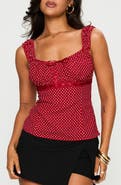 Princess Polly Garconne Polka Dot Top