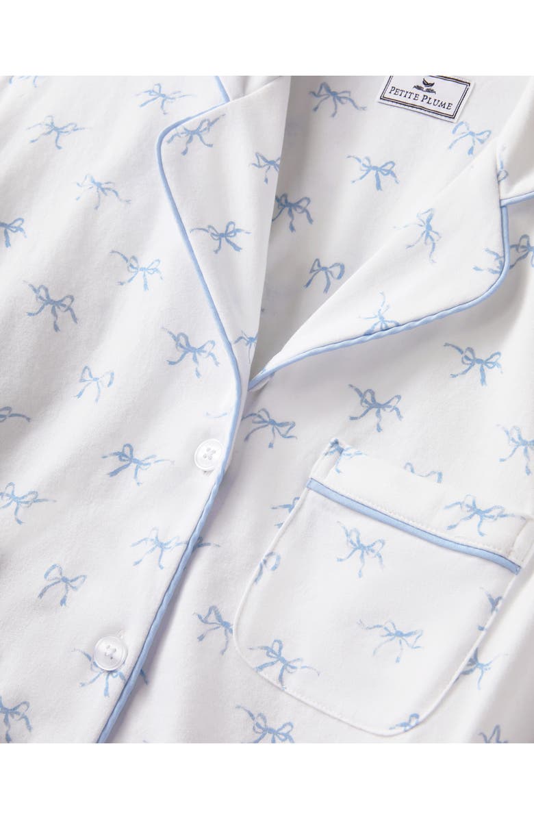 Petite Plume Pima Cotton Pajamas, Alternate, color, White