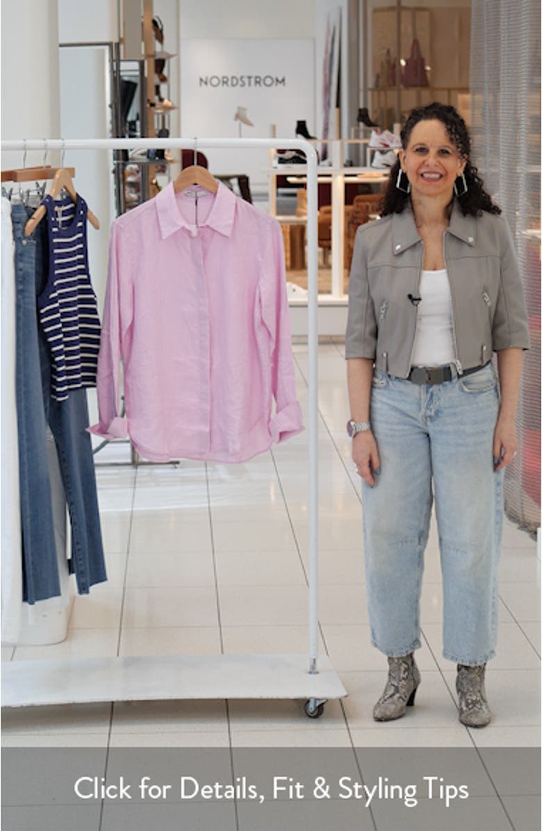 Samara Linen Button-Up Shirt, sales video thumbnail