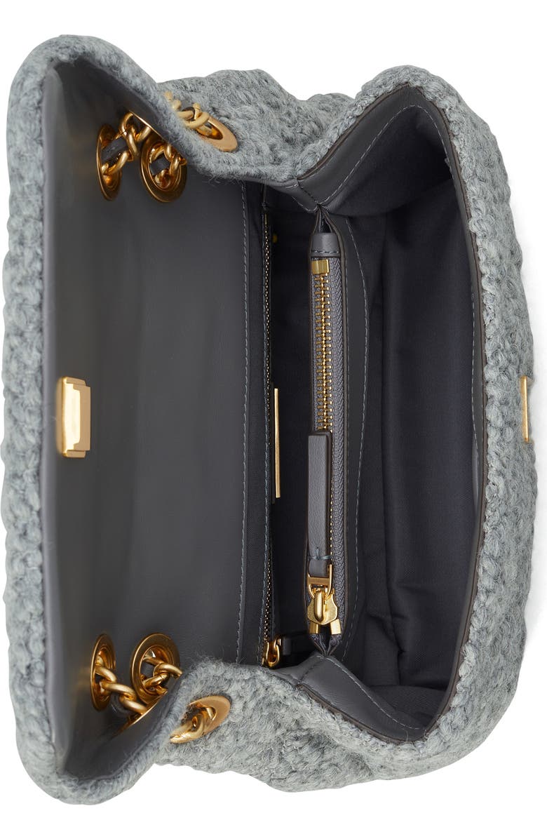 Tory Burch Small Fleming Convertible Wool Blend Bouclé Crossbody Bag, Alternate, color,