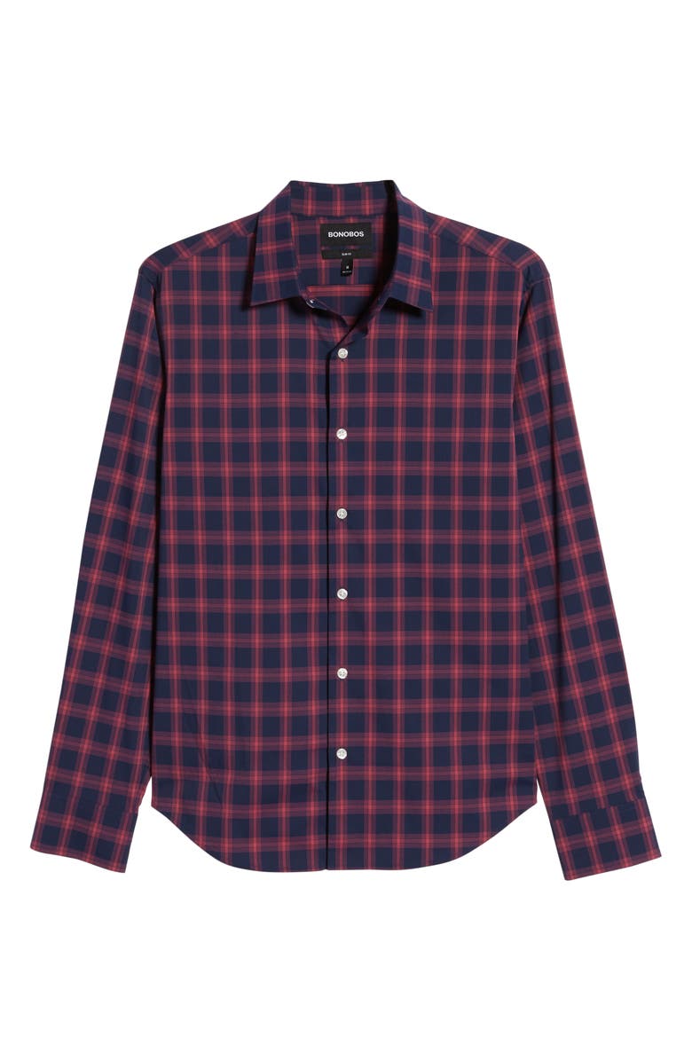 Bonobos Slim Fit Check Button-Up Performance Sport Shirt, Alternate, color, 