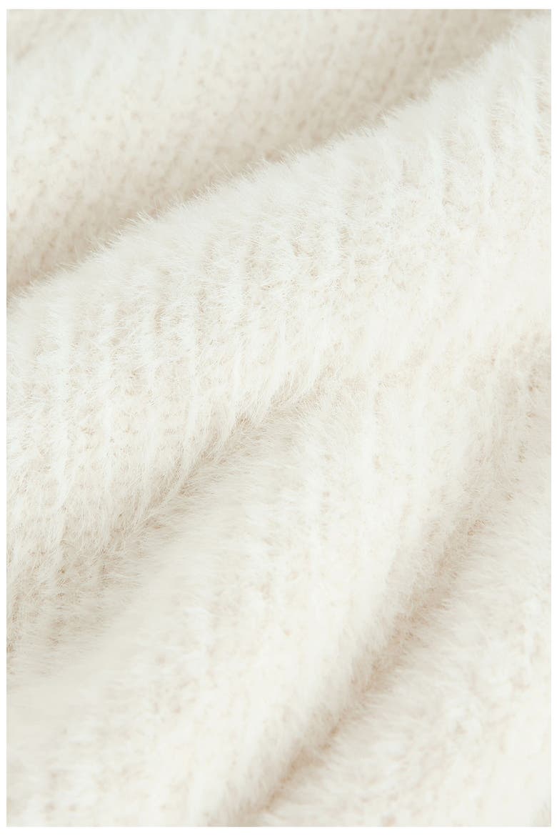 Kids' Eyelash Knit Cardigan, Alternate, color, WHITE