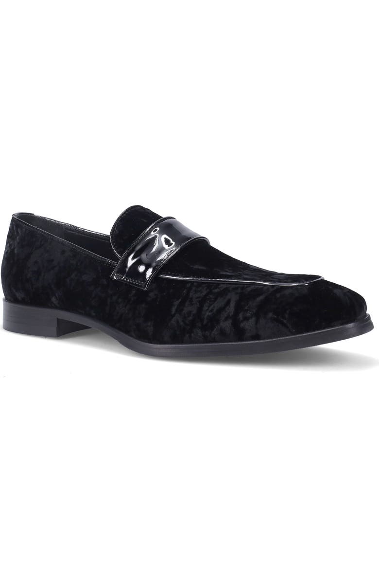Ron White Tate Moc Toe Loafer, Main, color, Black