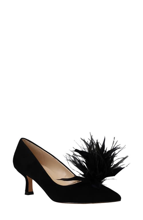 Pelle Moda Kealie Pointed Toe Pump in Black 