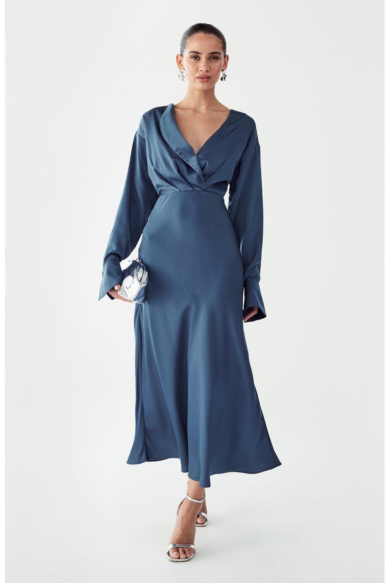 Glades Maxi Dress, Alternate, color, Steel Blue