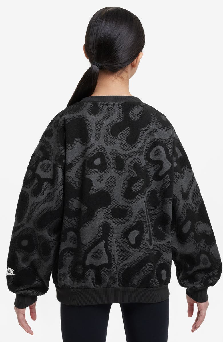 Nike Kids' Sportswear Oversize Crewneck Sweatshirt, Alternate, color,