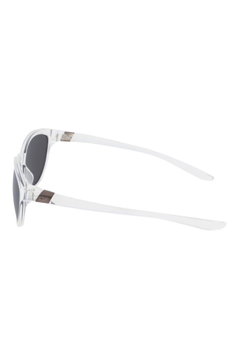 City Persona 57mm Cat Eye Sunglasses, Alternate, color, CLEAR / GREY