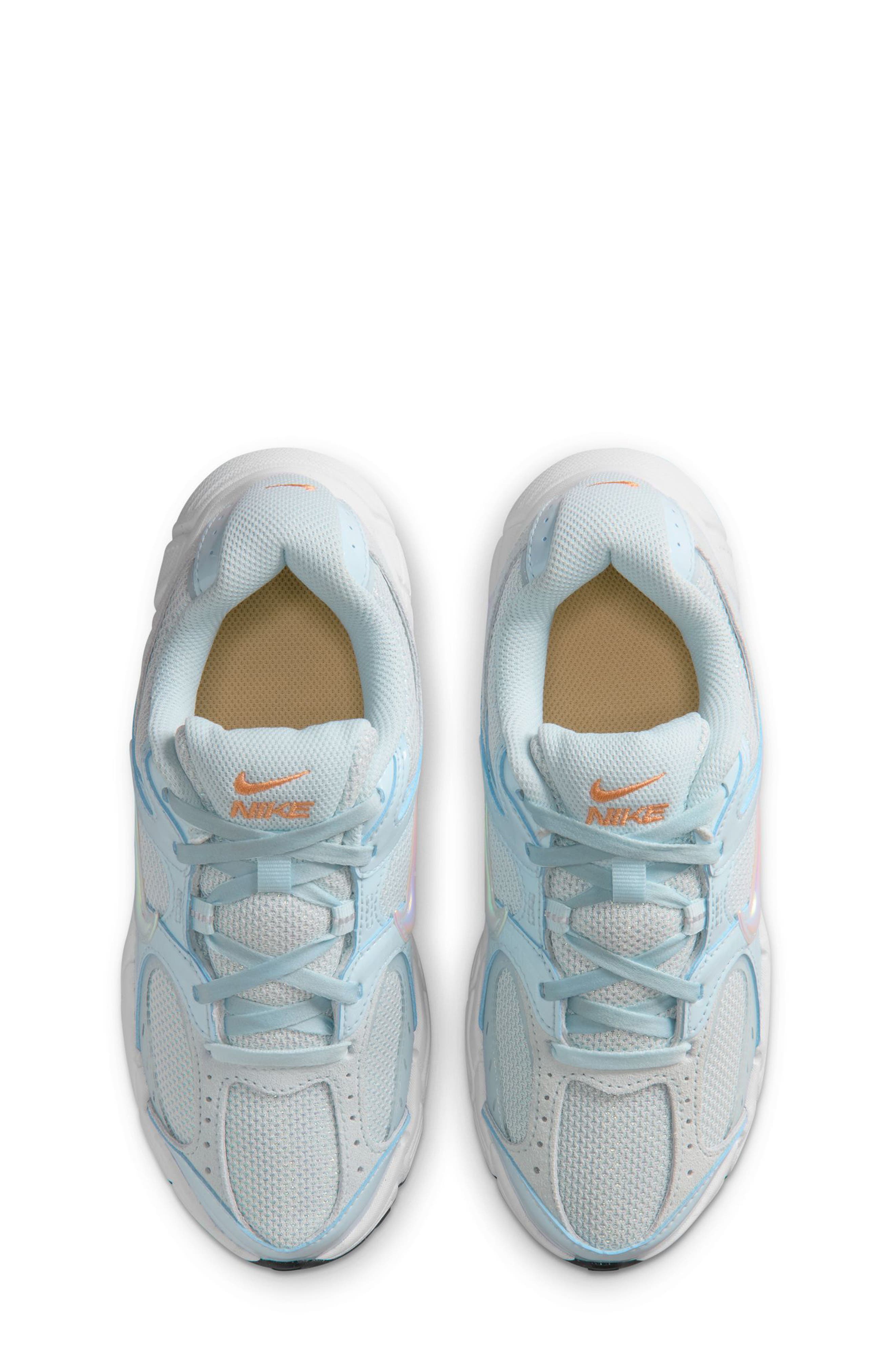 Nike Kids' V5 Runner Shoe, Alternate, color, Glacier Blue/ Orange/ Marakesh