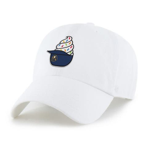 Preschool '47  White Milwaukee Brewers Ice Cream Helmet Clean Up Adjustable Hat