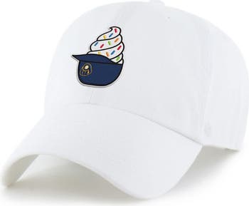 47 Preschool '47 White Milwaukee Brewers Ice Cream Helmet Clean Up