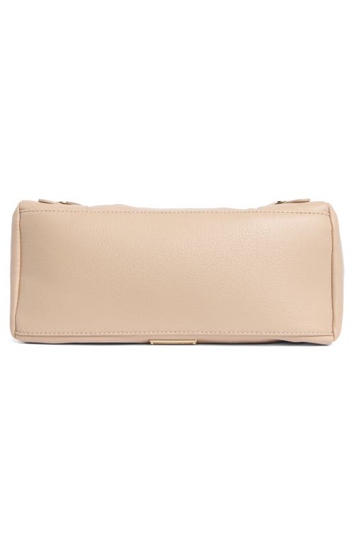 Madden Girl Faux Leather Bowler Top Handle Bag & Charm In Brown