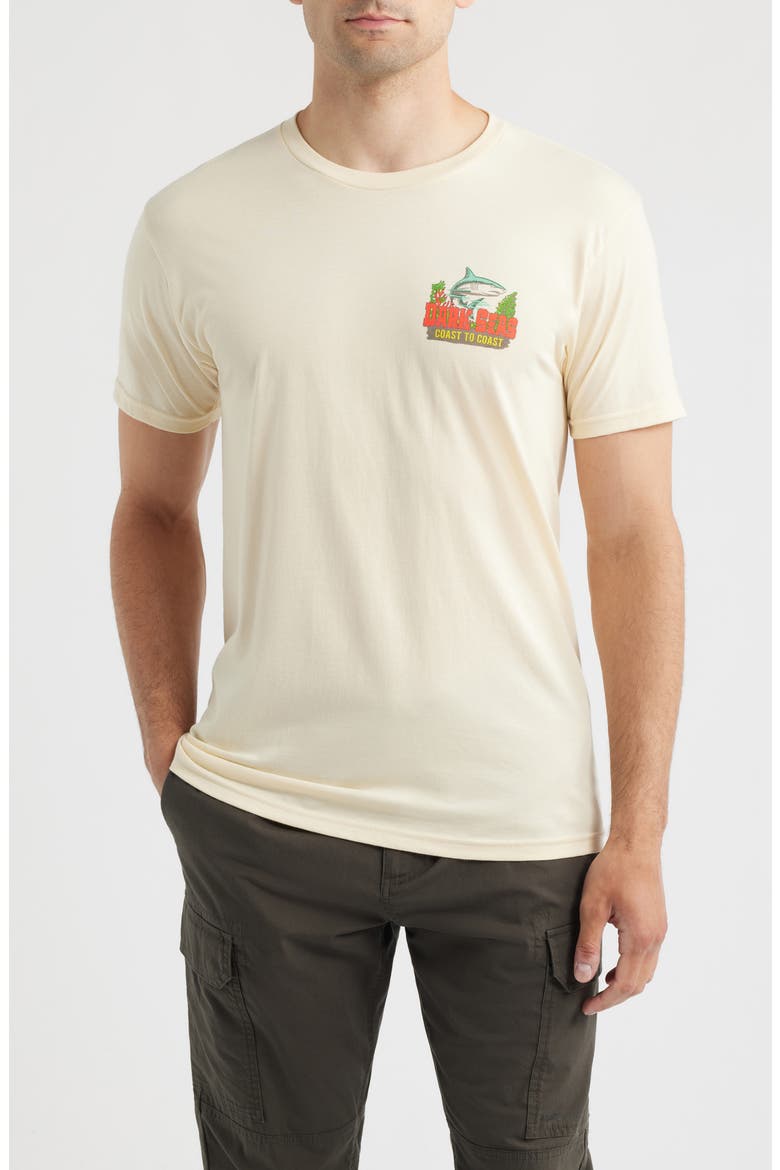 Water Graphic T-Shirt, Main, color, CREAM