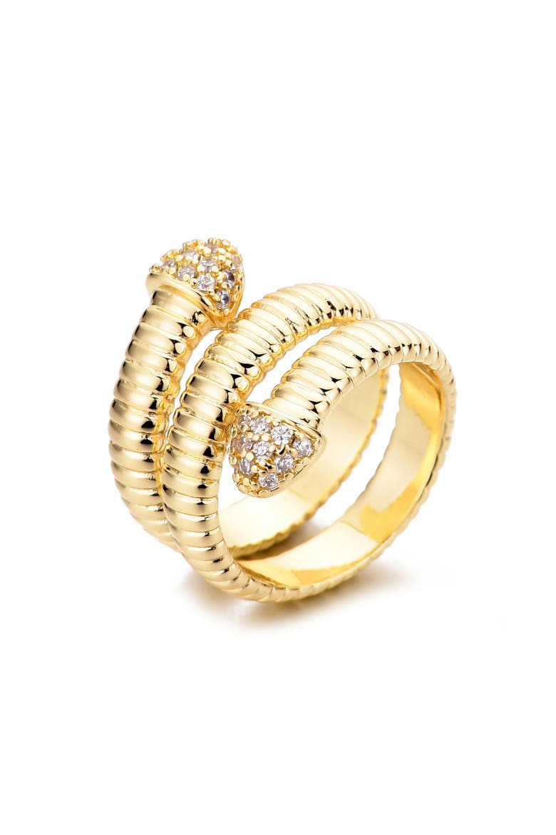 Coil Wrap Ring, Alternate, color, GOLD