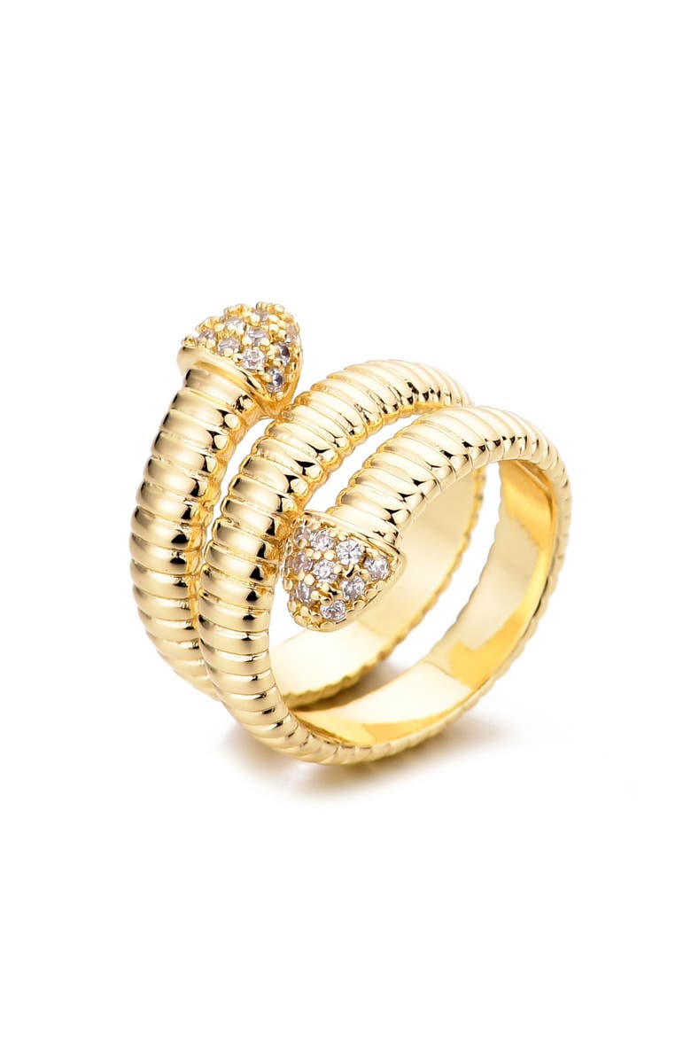 Adornia Coil Wrap Ring, Alternate, color, Gold