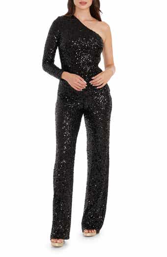 Dress the Population Charlie Sequin Wide Leg Jumpsuit Nordstrom