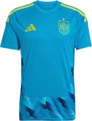 adidas Men's adidas  Turquoise Spain National Team FIFA x World Cup 2026 Goalkeeper Replica Jersey