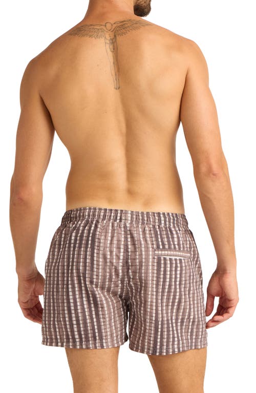 Auto-reply™ Print 4-inch Nylon Swim Trunks